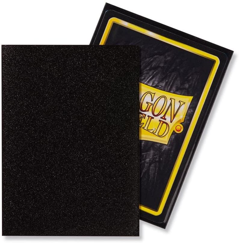 Dragon Shield 100ct Standard Card Sleeves Display Case (10 Packs) - Matte Jet Black