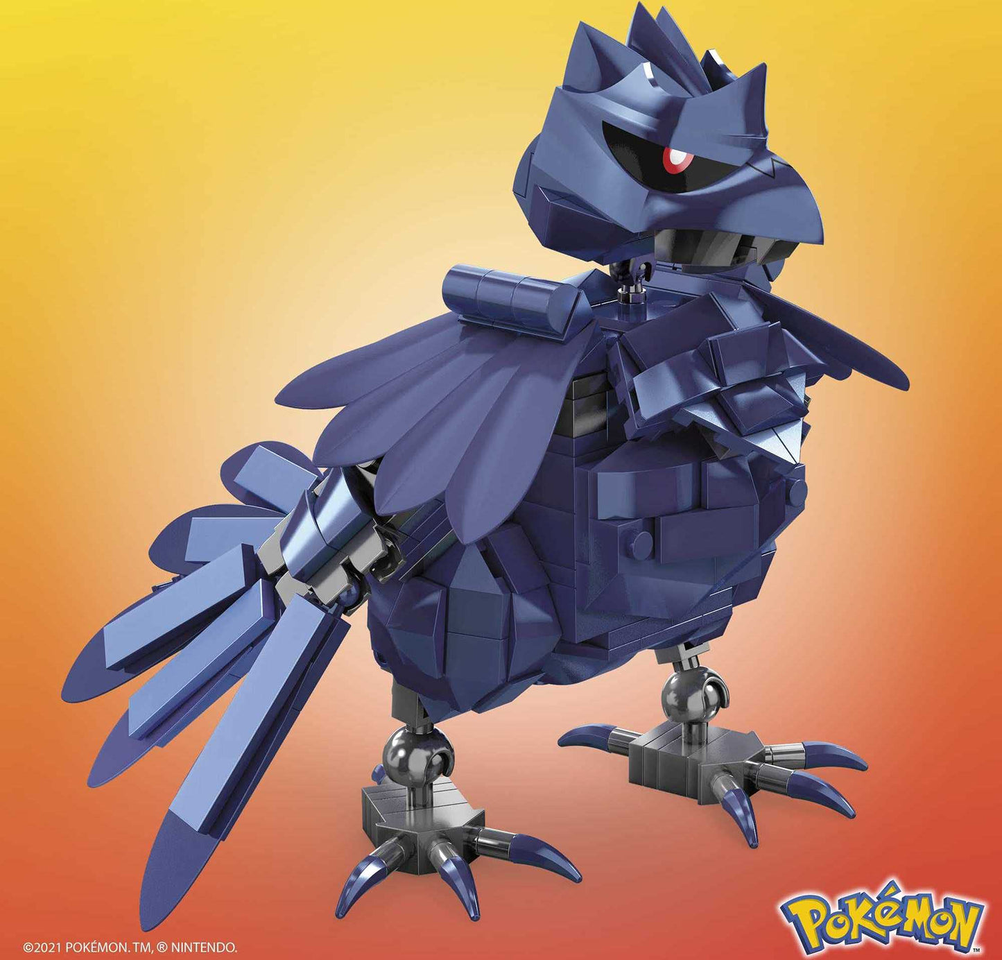 MEGA Pokemon Corviknight building set with 340 compatible bricks and pieces and Poké Ball, toy gift set