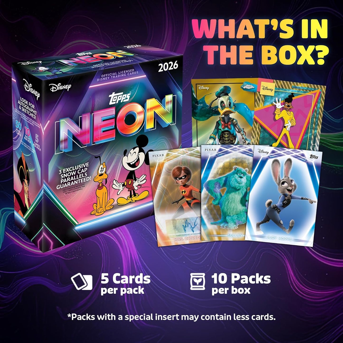 2026 Topps Disney Neon Mega Box