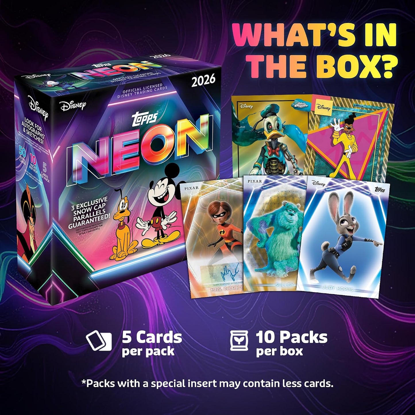 2026 Topps Disney Neon Mega Box