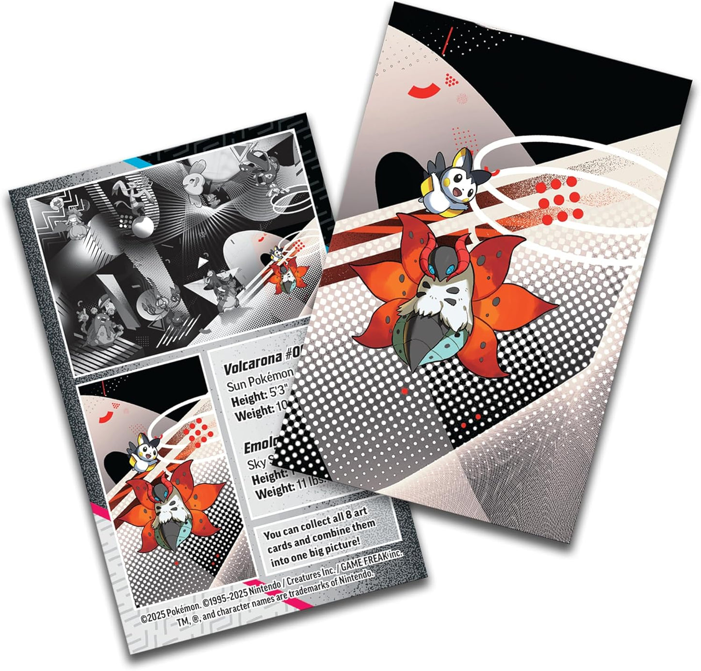 Pokemon TCG: Unova Mini Tin - Volcarona & Emolga (2 Booster Packs & 1 Sticker Card)