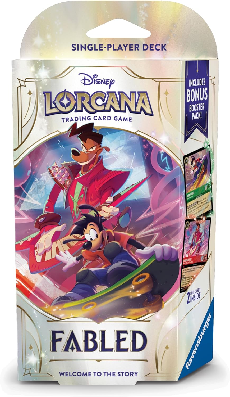Ravensburger Disney Lorcana TCG: Fabled Single-Player Deck – Emerald & Ruby | Engaging Gameplay | Over 200 Original Disney Artworks | Ideal for Ages 8+