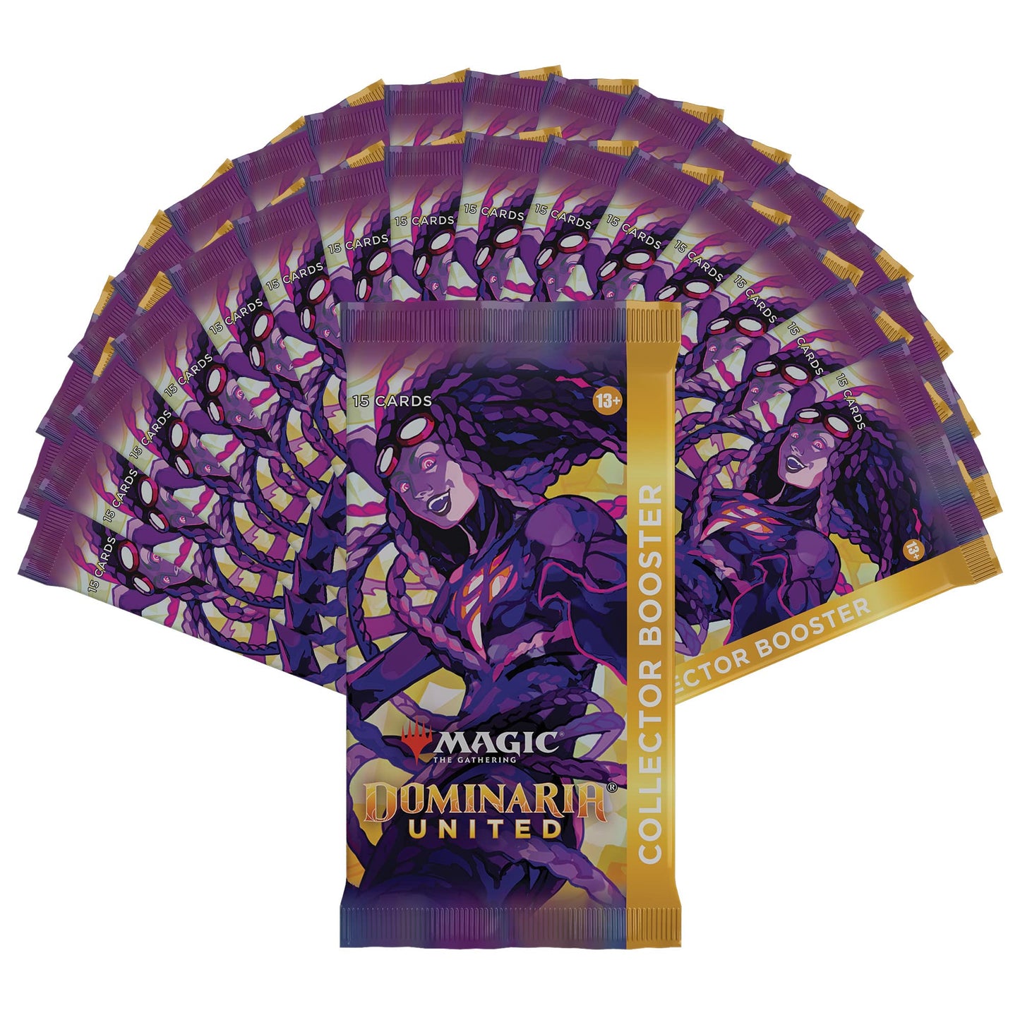 Magic: The Gathering Dominaria United Collector Booster Box | 12 Packs + Box Topper Card (181 Magic Cards)