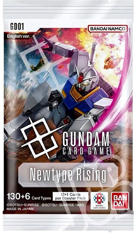 Gundam Card Game Booster Pack - Newtype Rising (GD01) - 12 Cards