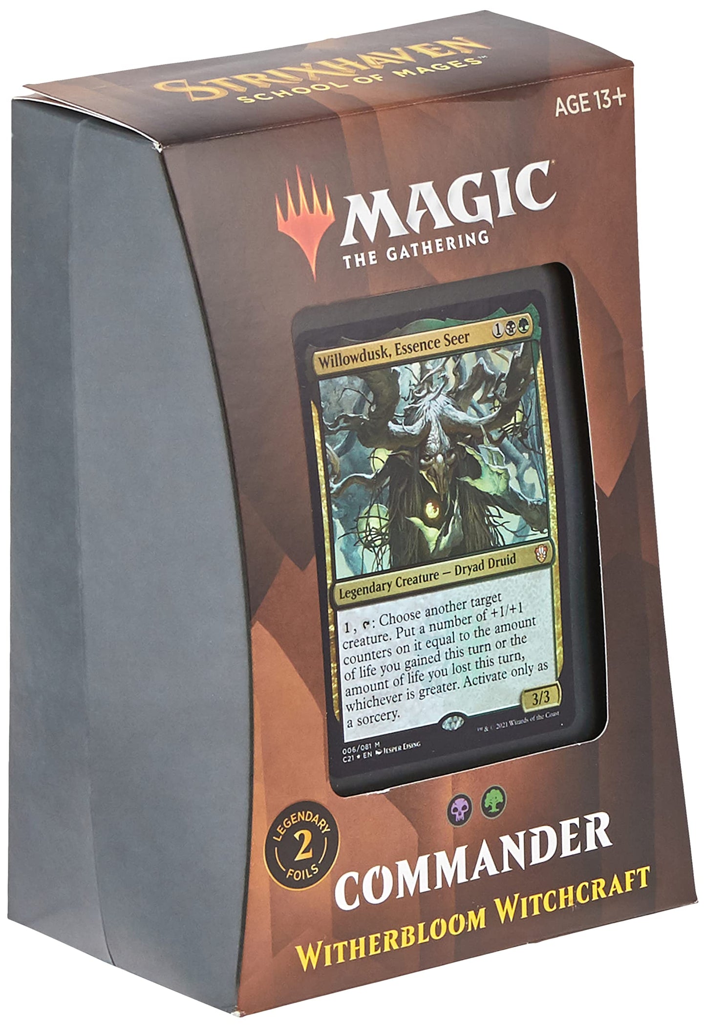 Magic The Gathering Strixhaven Commander Deck Witherbloom Witchcraft (Black-Green)