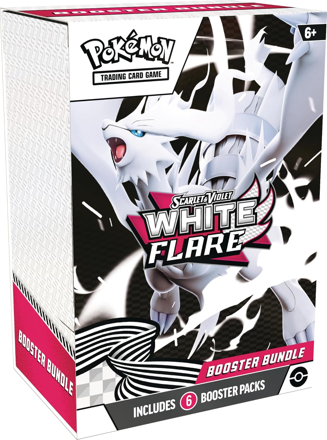 Pokemon TCG Scarlet & Violet 10.5 White Flare Booster Bundle Set - 6 Packs - Presale Ships 08/22/2025