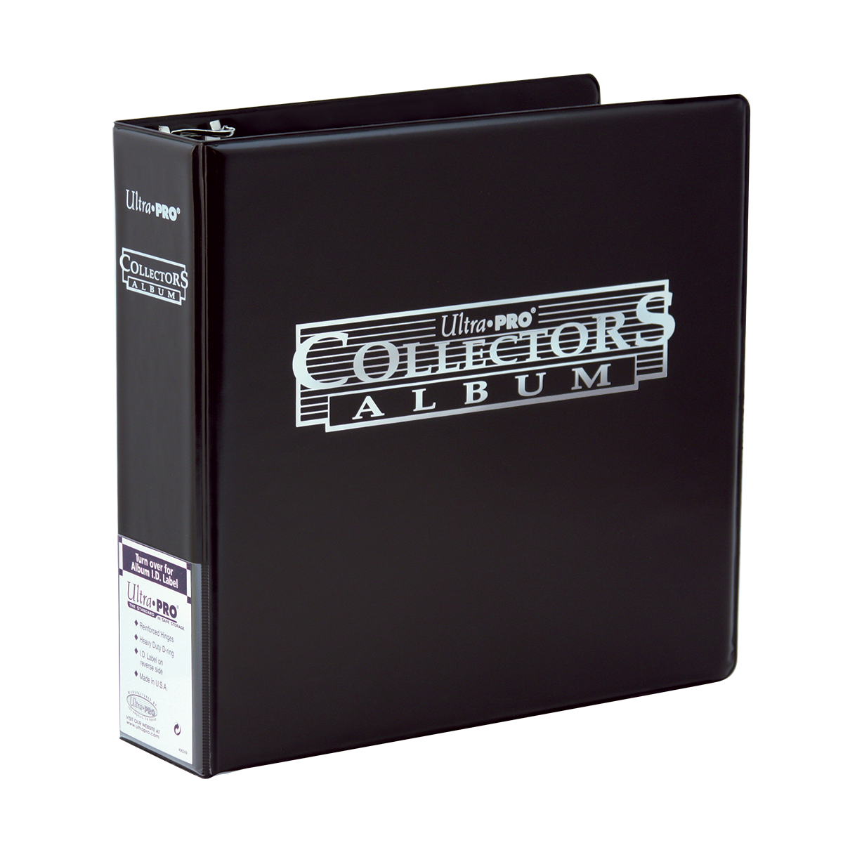 Ultra PRO Collectors Album – 3-Ring Trading Card Binder – Black with Gold Foil Logo – Holds 9-Pocket Pages