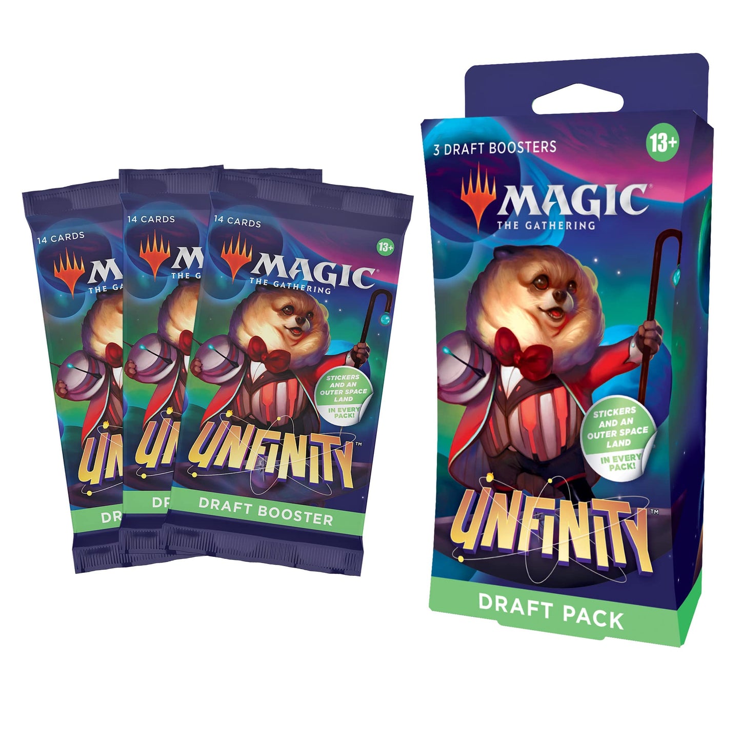 Magic: The Gathering Unfinity 3-Pack Draft Booster Packs | 42 Magic Cards