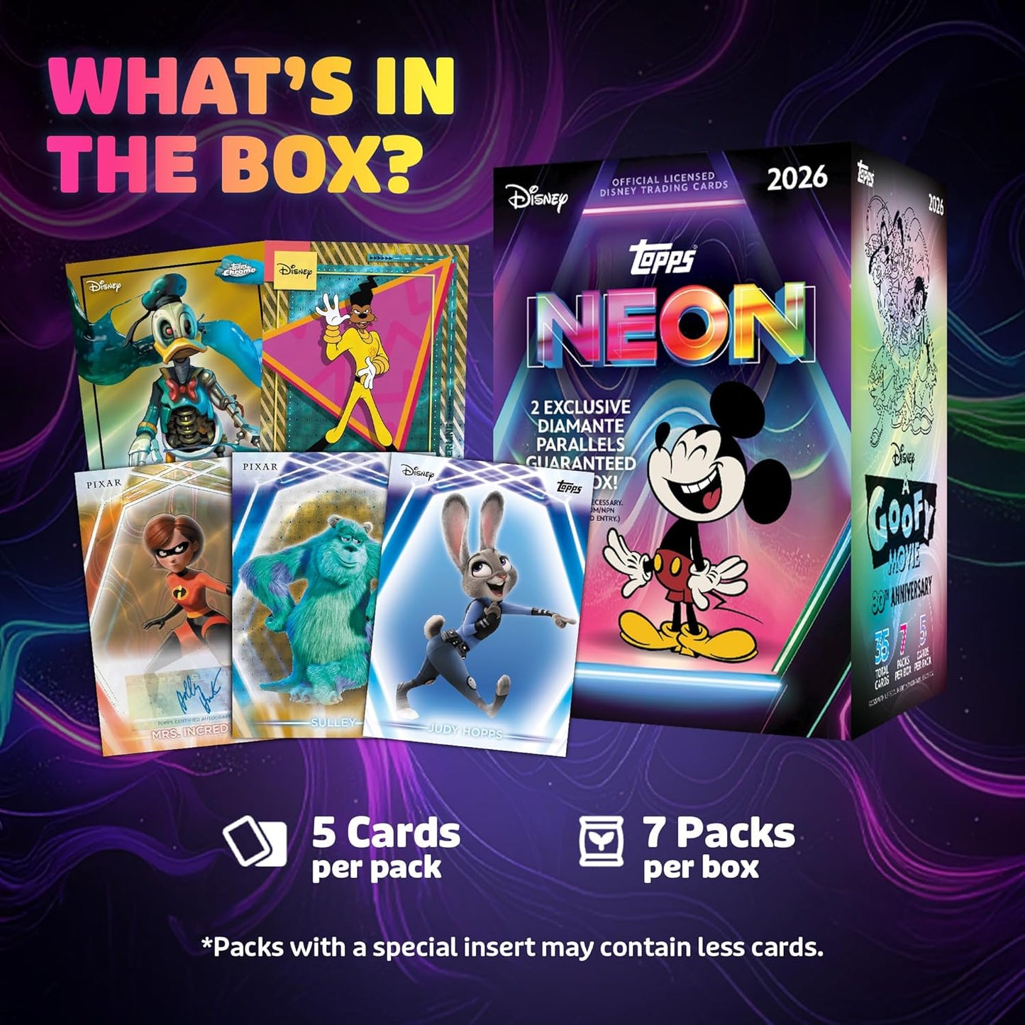 2026 Topps Disney Neon Value Blaster Box