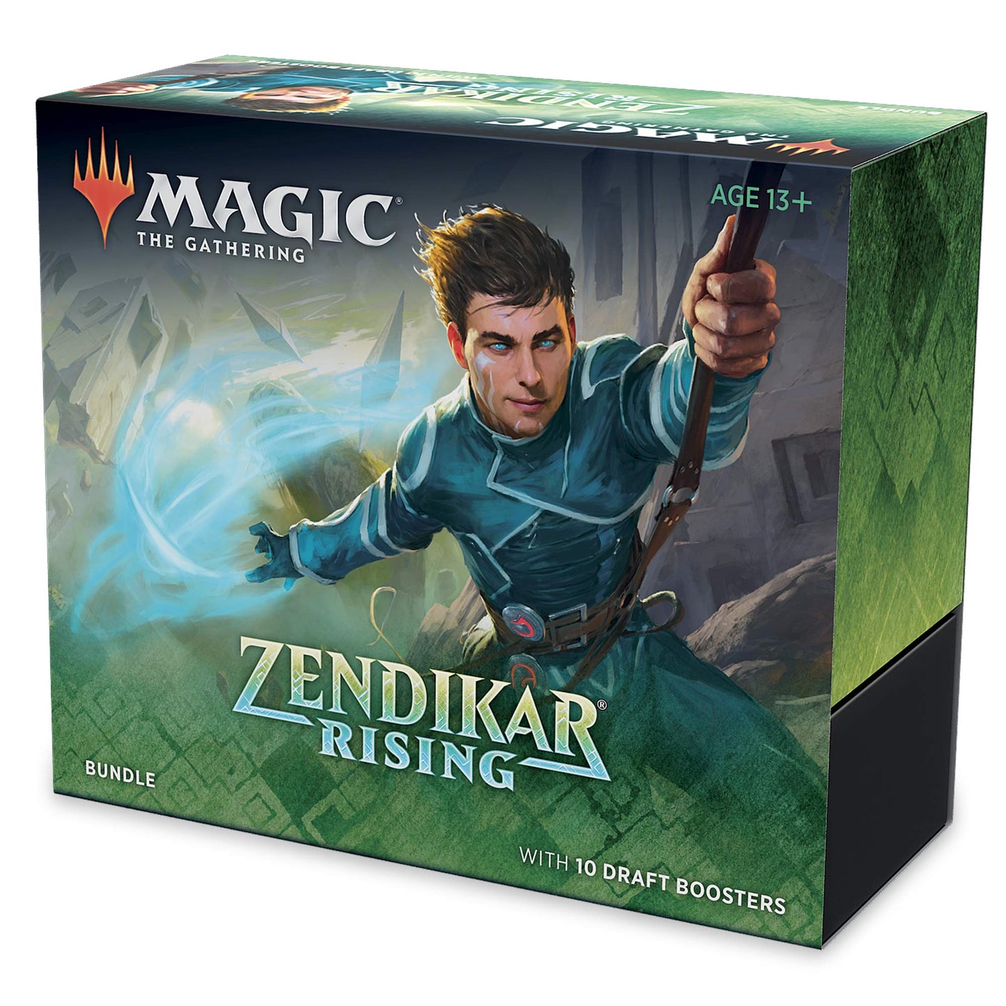Magic: The Gathering Zendikar Rising Bundle | 10 Draft Booster Packs (150 Cards) | Foil Lands | Accessories