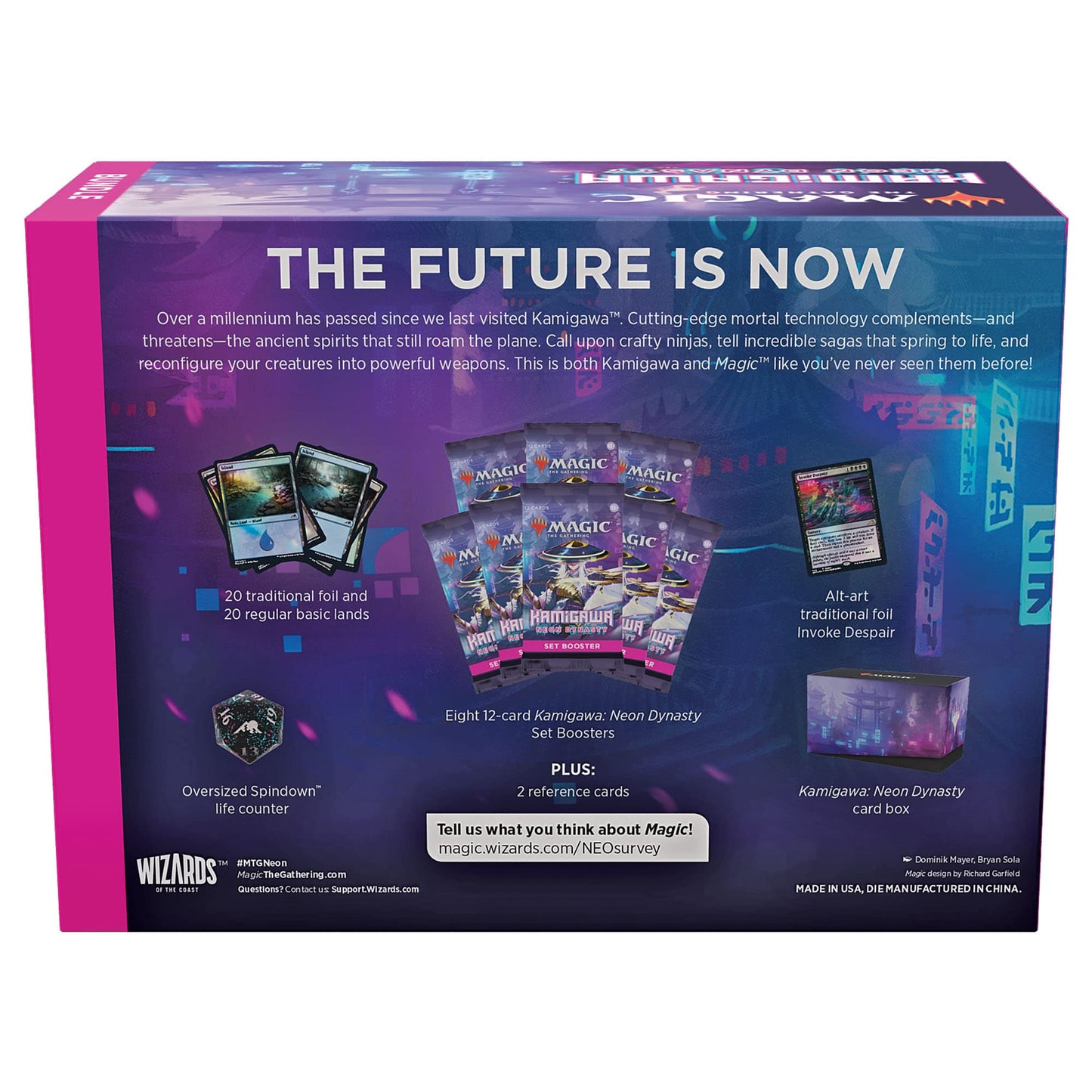 Magic The Gathering Kamigawa: Neon Dynasty Bundle | 8 Set Boosters + Accessories