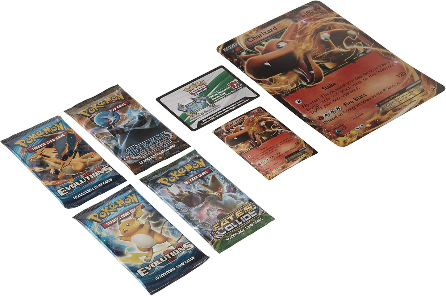Pokemon Cards TCG: Charizard EX Box Fire Blast Card Game, Multicolor