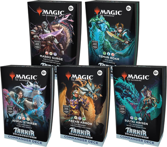 Magic: The Gathering Tarkir: Dragonstorm - Commander Deck Bundle - Includes All 5 Decks