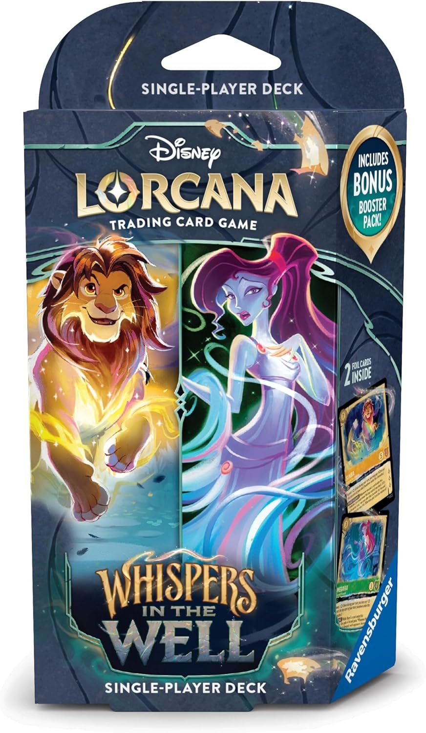 Ravensburger Disney Lorcana Trading Card Game for Adults and Kids Age 8 Years Up - Starter Deck (Amber & Emerald) - Set 10: Whispers in the Well