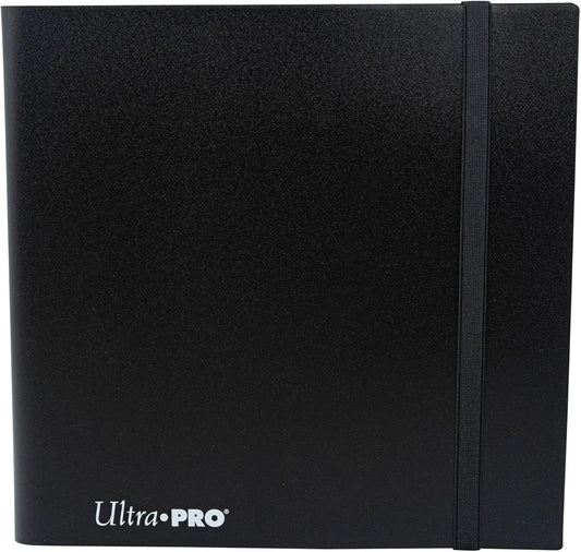 Ultra PRO - Eclipse 12-Pocket Jet Black PRO-Binder for 480 Cards Standard Size Cards, Protects Collectible Cards, Gaming Cards and Sports Cards In Ultra PRO Deck Protector Sleeves