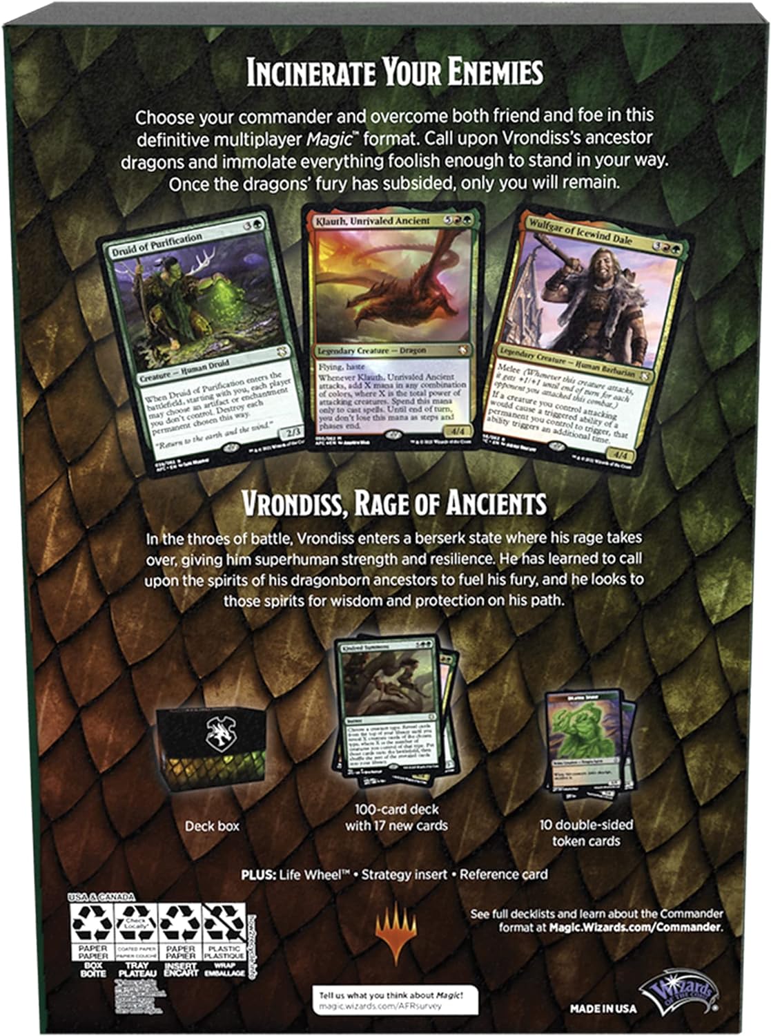 Magic: The Gathering Adventures in the Forgotten Realms Commander Deck – Draconic Rage (Red-Green)
…