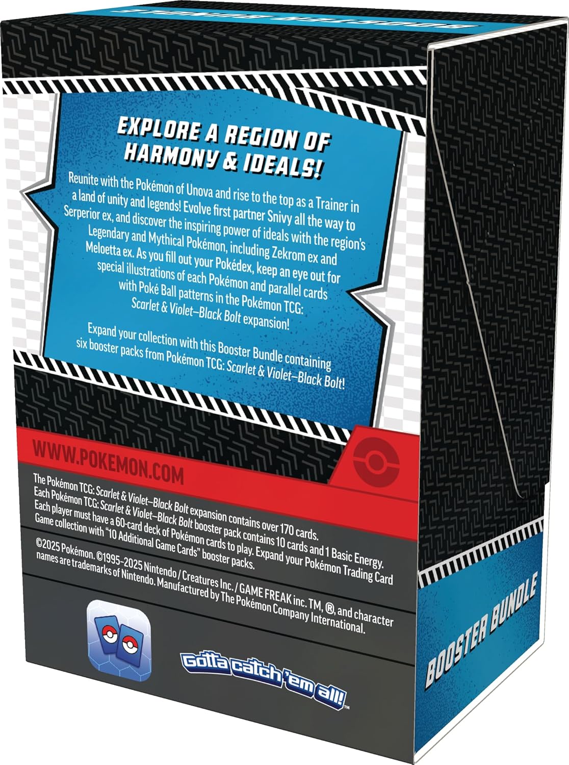 Pokemon TCG Scarlet & Violet 10.5 Black Bolt Booster Bundle Set - 6 Packs