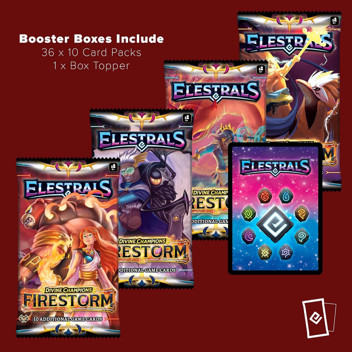 Elestrals TCG: Divine Champions - Firestorm Booster Display Box - 36 Packs