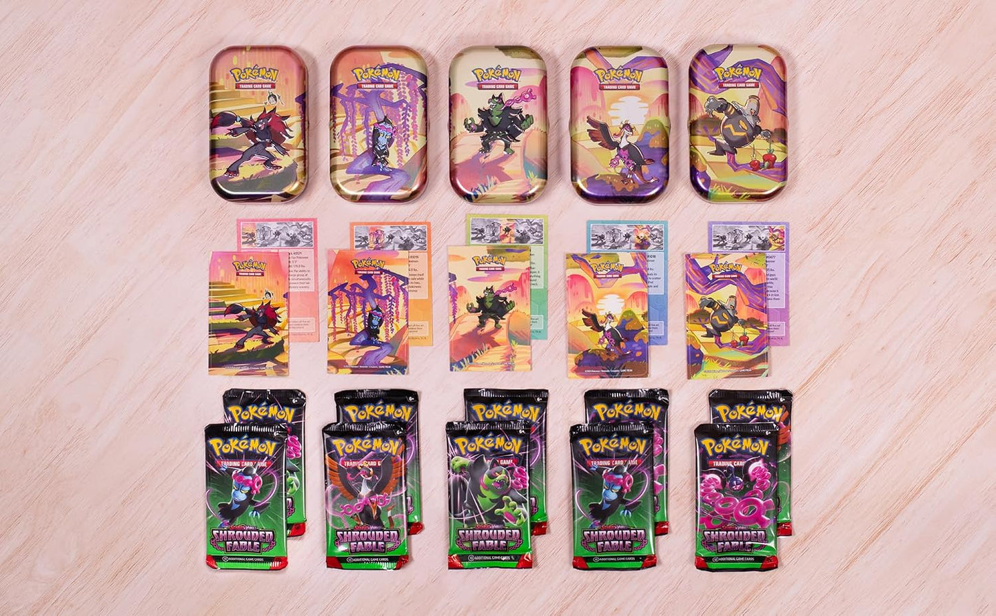Pokemon TCG: Scarlet & Violet—Shrouded Fable Mini Tin – Zoroark (2 Booster Packs & 1 Sticker Sheet)