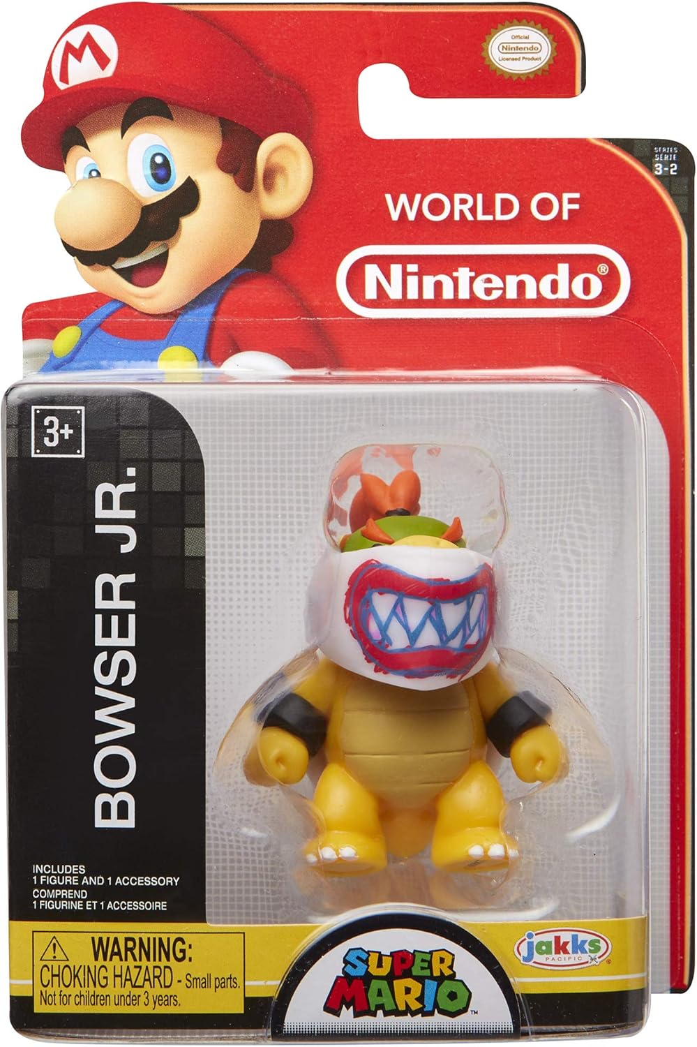 World of Nintendo Super Mario 2.5" Bowser Jr. Mini Figure