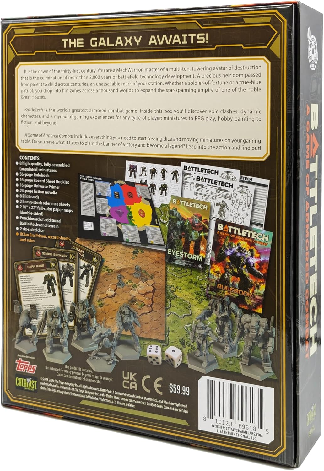 BattleTech Game of Armored Combat 40th Anniversary by Catalyst Game Labs, Strategy Board Game, for 2 Players and Ages 14+