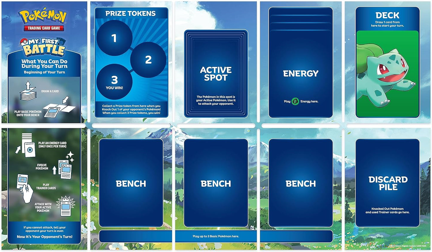 Pokémon TCG: My First Battle—Pikachu and Bulbasaur (2 Ready-to-Play Mini Decks & Accessories)