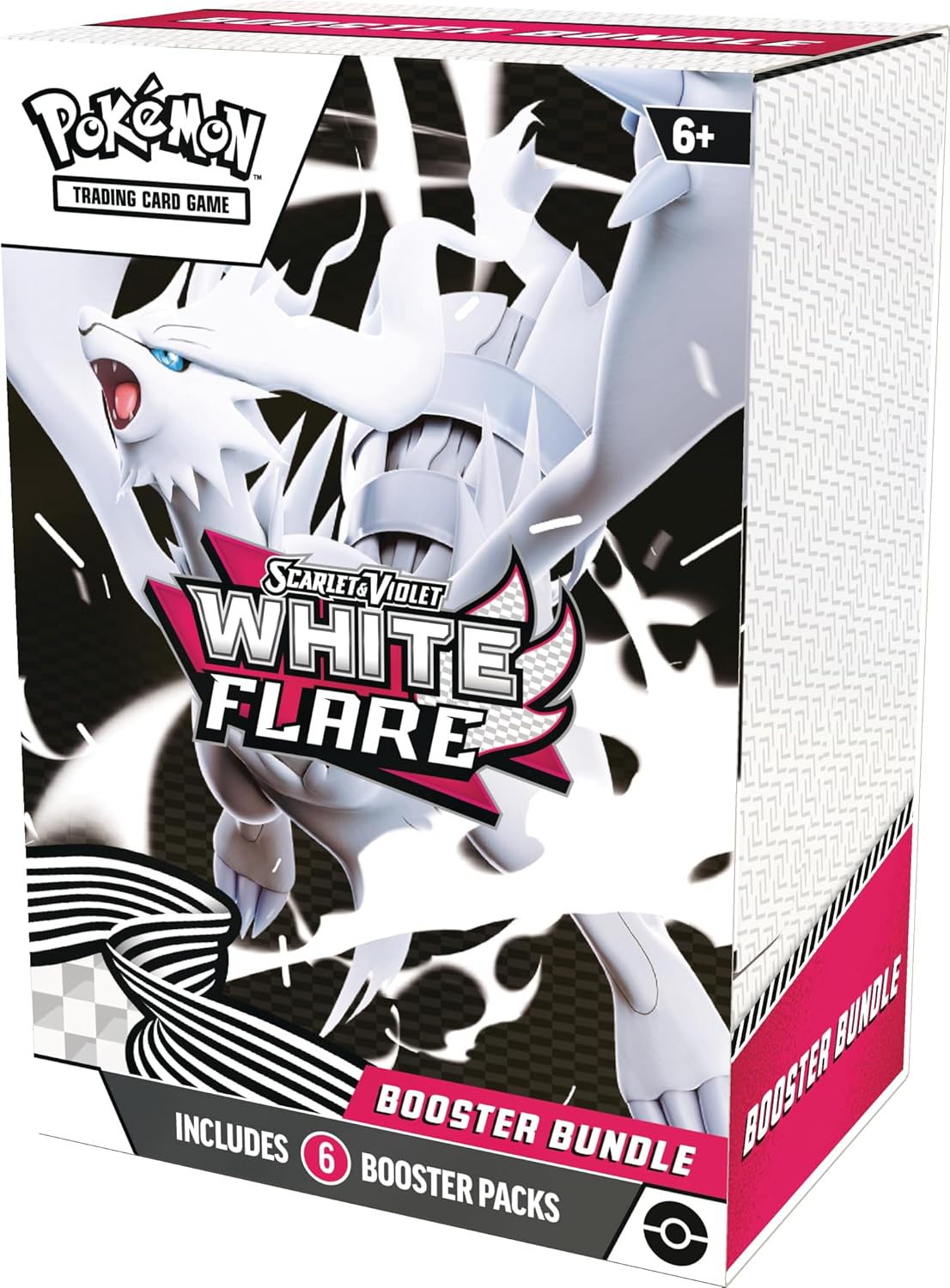 Pokemon TCG Scarlet & Violet 10.5 White Flare Booster Bundle Set - 6 Packs - Presale Ships 08/22/2025