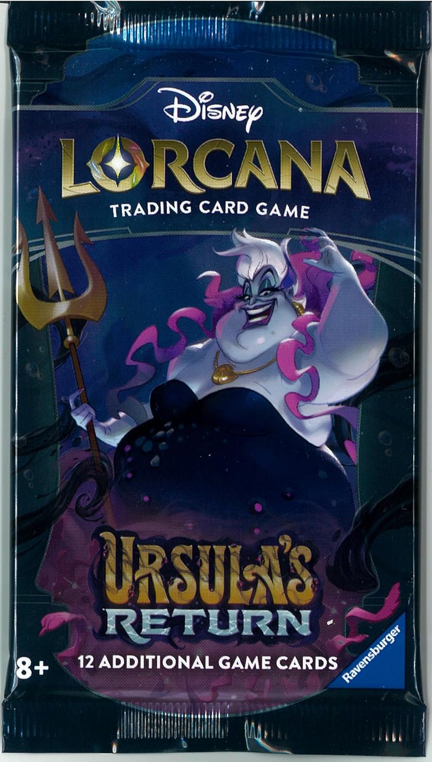 Ravensburger Disney Lorcana TCG: Ursula's Revenge Assorted Single Booster Pack (12 Cards) | Collectible Trading Cards | Ideal for Disney Fans & TCG Players | Suitable for Ages 8+