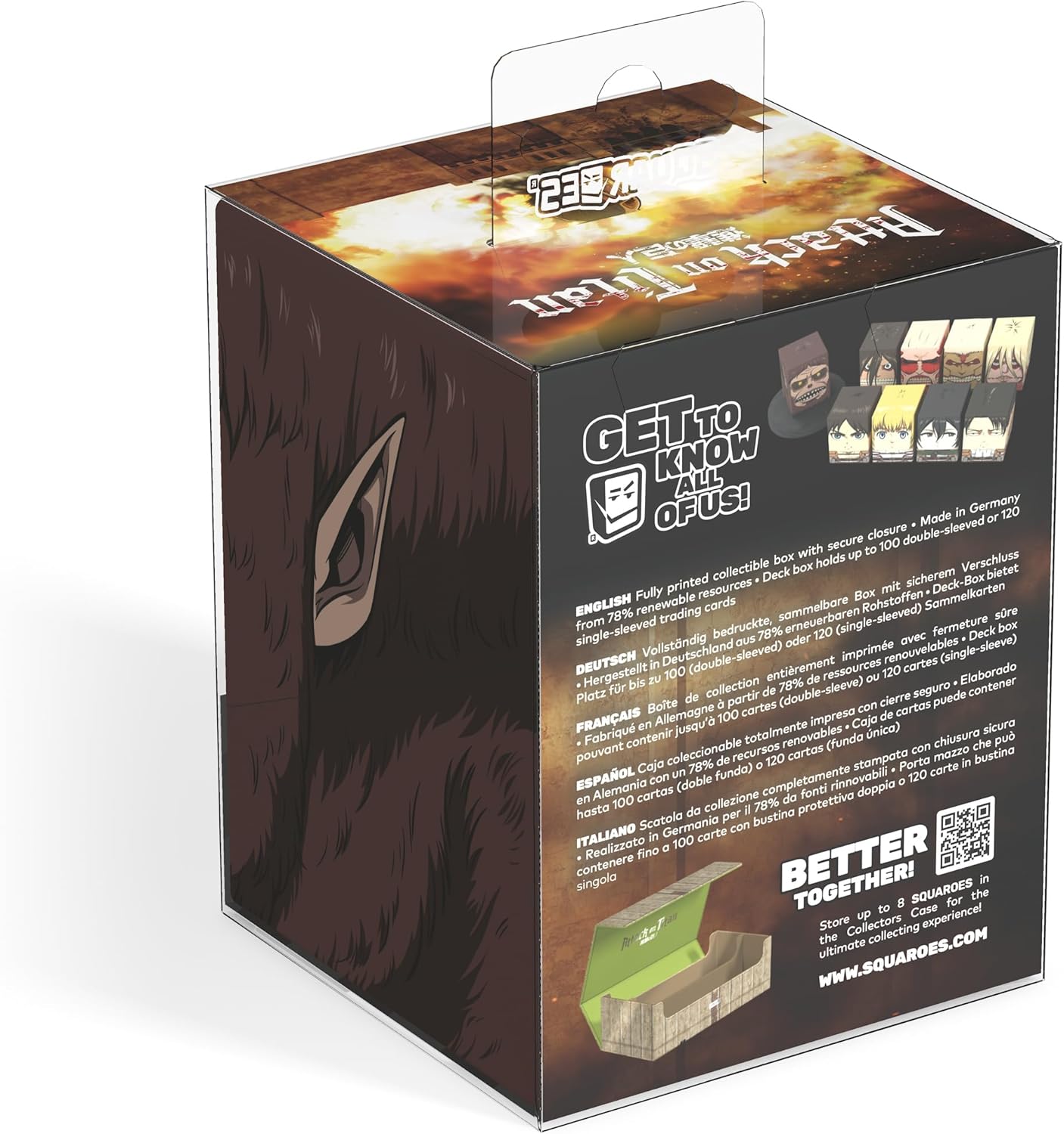 Ultimate Guard - Squaroes - Boulder 100+ - Attack On Titan - AOT009 - Beast Titan
