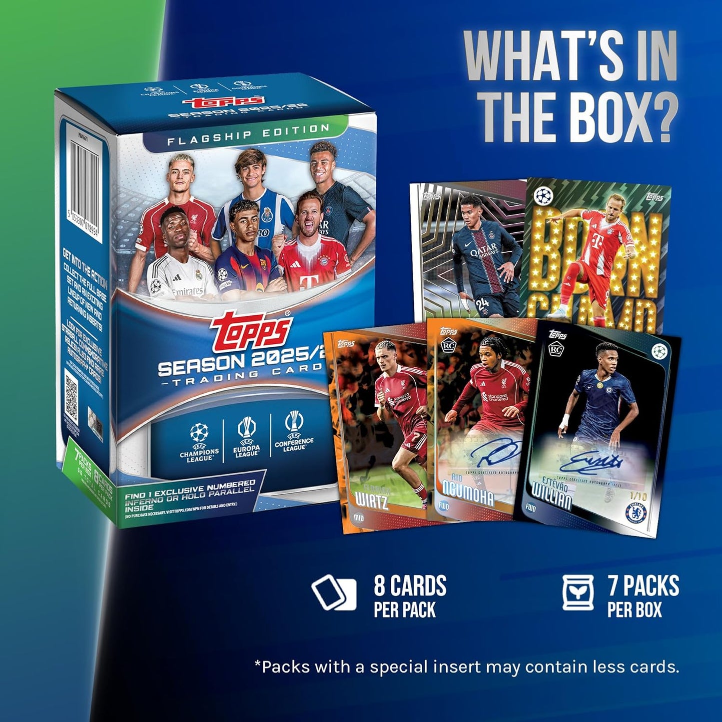 2025-26 Topps UEFA Club Competitions Soccer Value Blaster Box