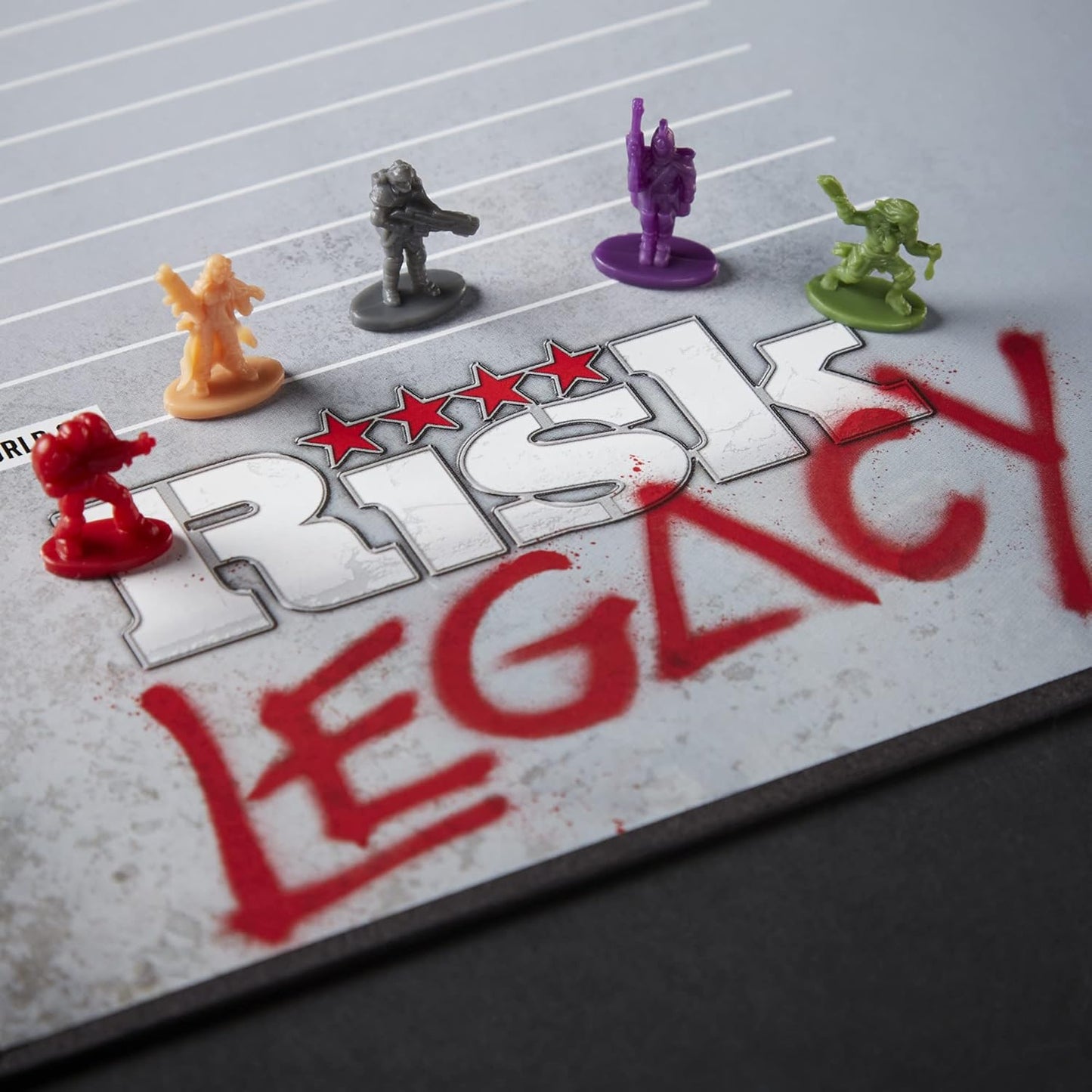 Hasbro Gaming Risk Legacy Strategy Tabletop Game, Immersive Narrative Game, Miniature Board Game for Ages 13 and Up, for 3-5 Players