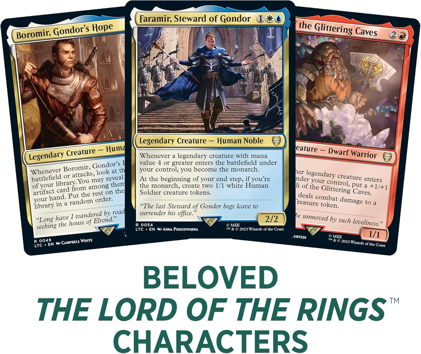 Magic The Gathering The Lord of The Rings: Tales of Middle-Earth Commander Deck Bundle – Includes All 4 Decks