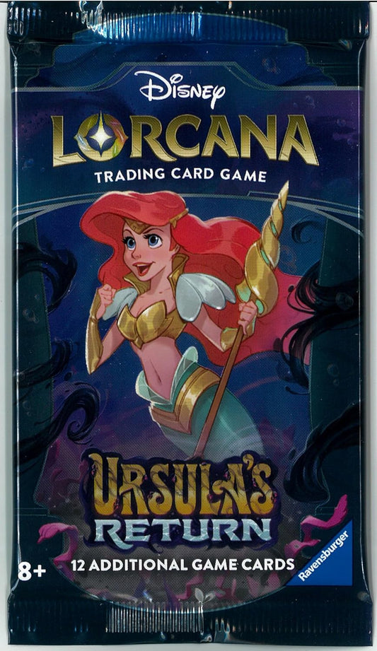 Ravensburger Disney Lorcana TCG: Ursula's Revenge Assorted Single Booster Pack (12 Cards) | Collectible Trading Cards | Ideal for Disney Fans & TCG Players | Suitable for Ages 8+