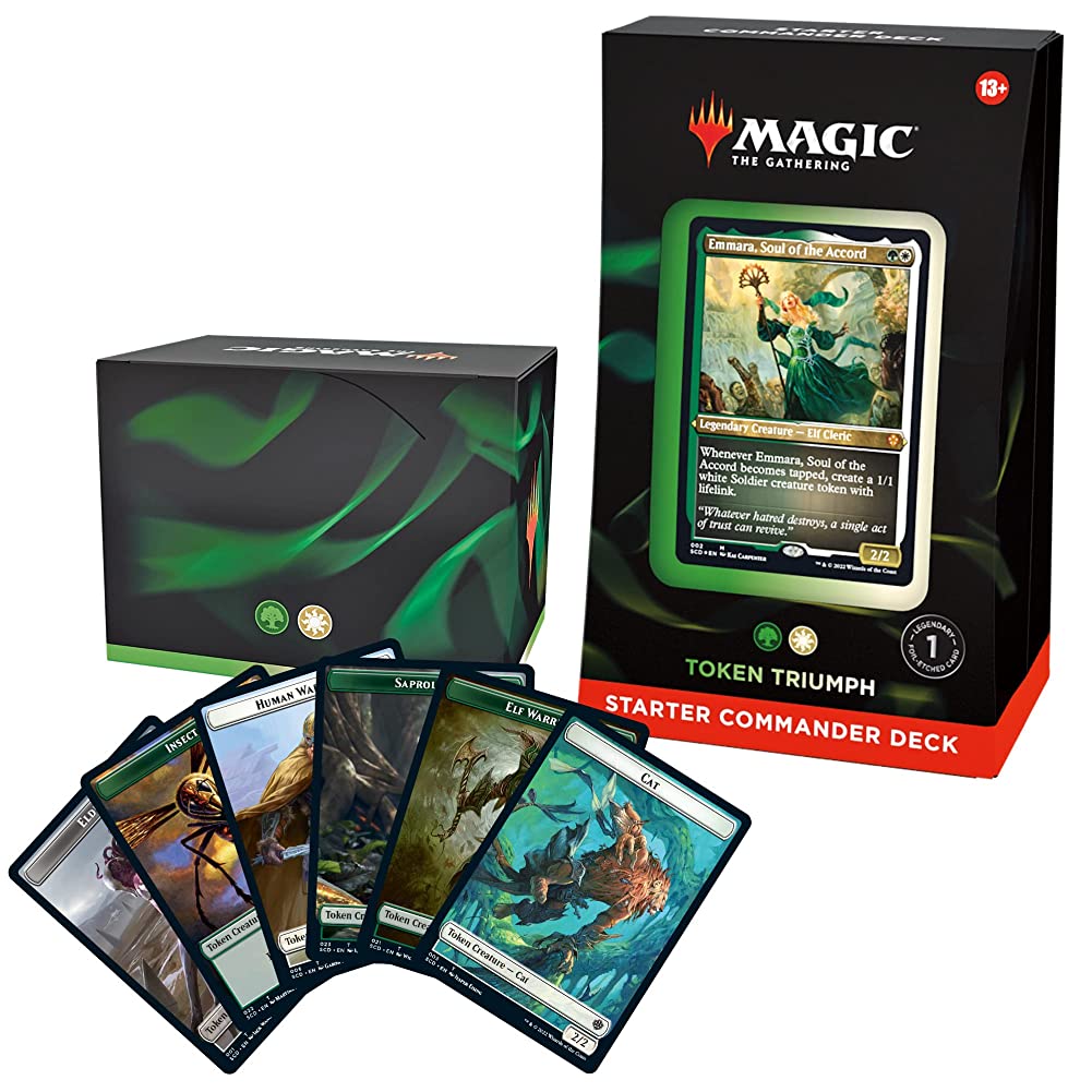 Magic: The Gathering Starter Commander Deck – Token Triumph (Green-White)