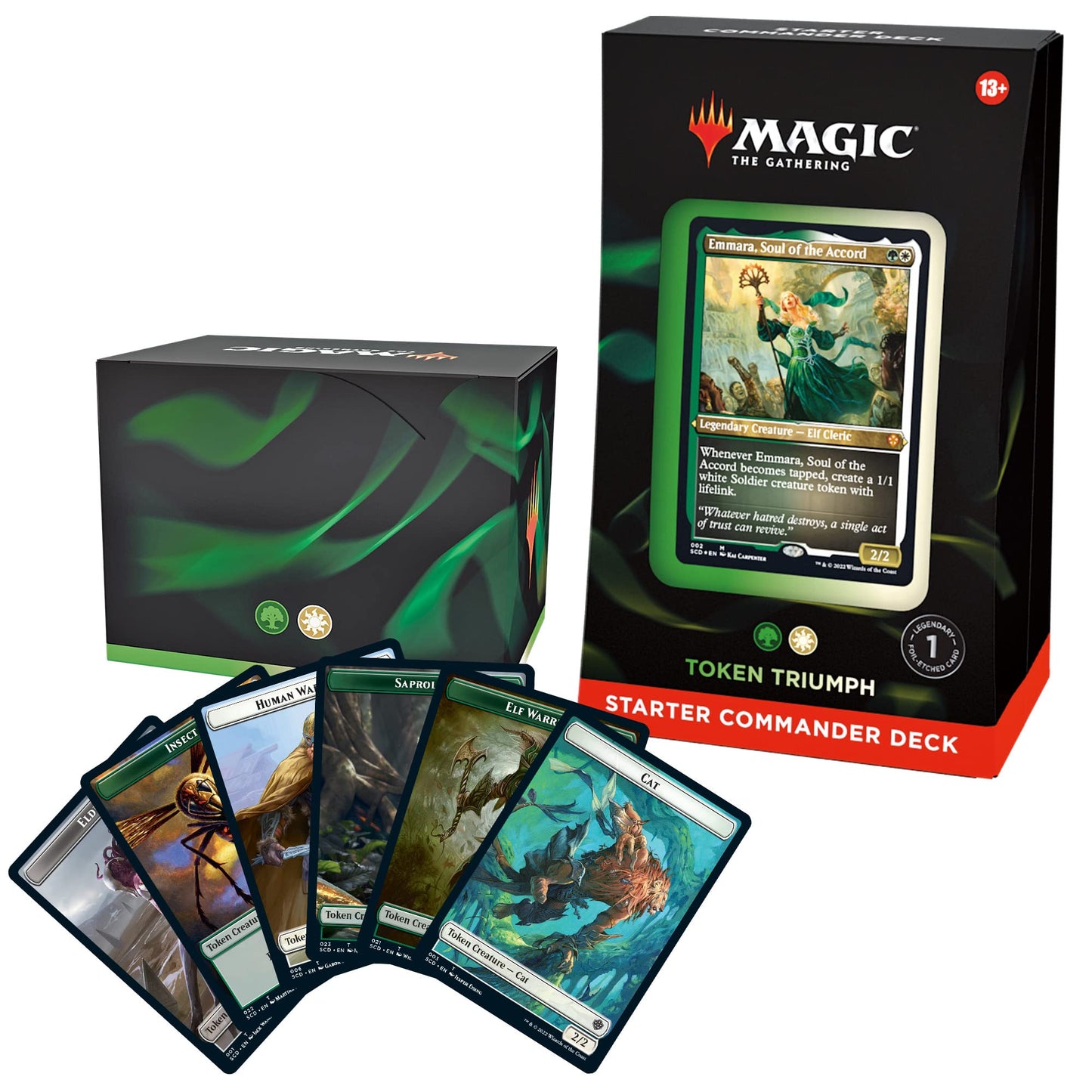 Magic: The Gathering Starter Commander Deck – Token Triumph (Green-White)