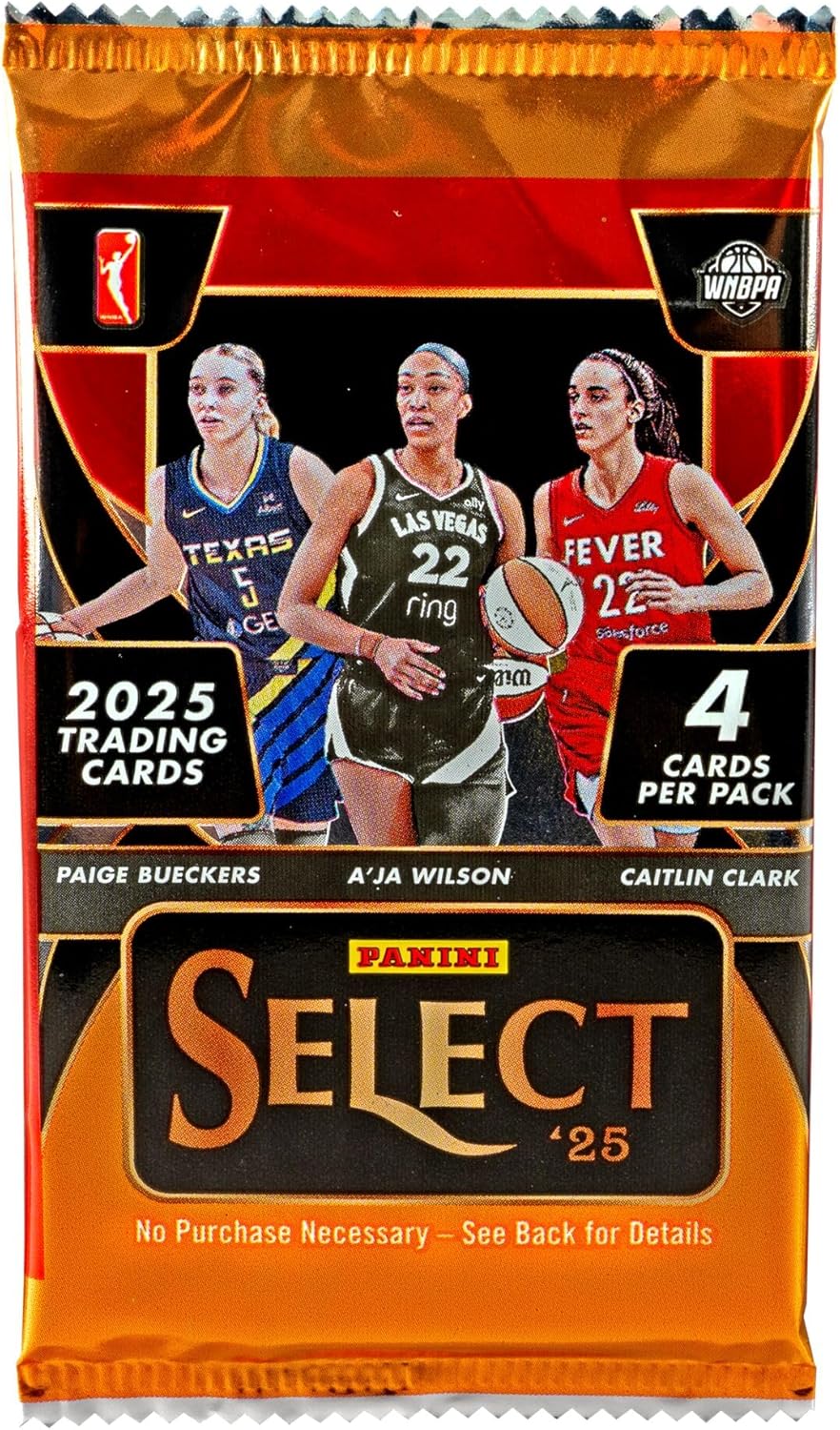 2024-25 Panini Select WNBA Basketball Trading Cards Retail Blaster Box | 24 Cards Per Box | Exclusive Pink Ice Prizms | Chase Color Wheel, Tiger & Black Finite Parallels