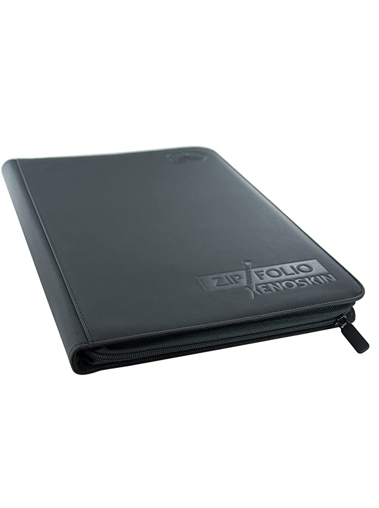 Ultimate Guard 9 Pocket XenoSkin Zipfolio, Black