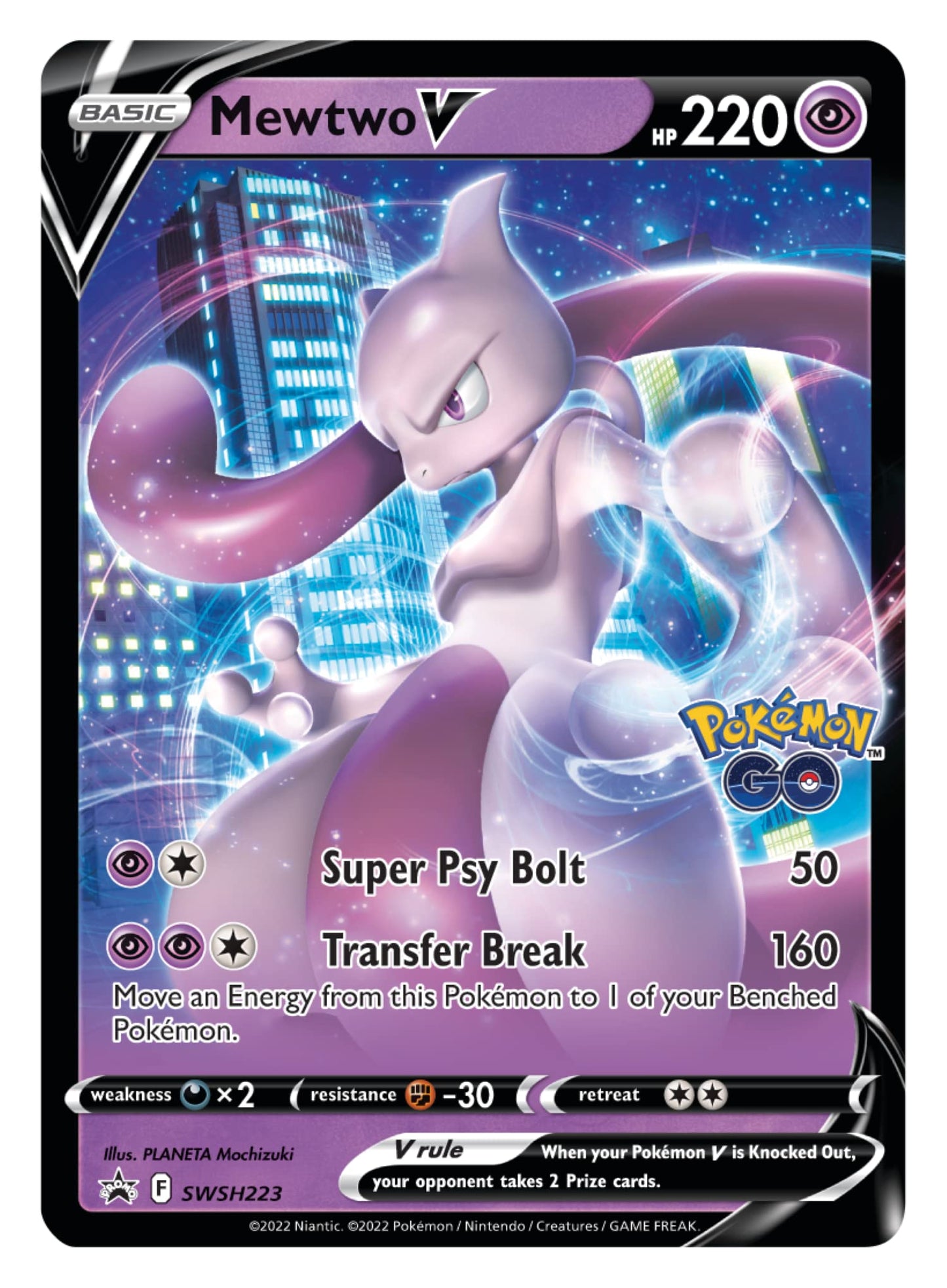 Pokemon Cards: Pokemon GO Mewtwo V Battle Deck