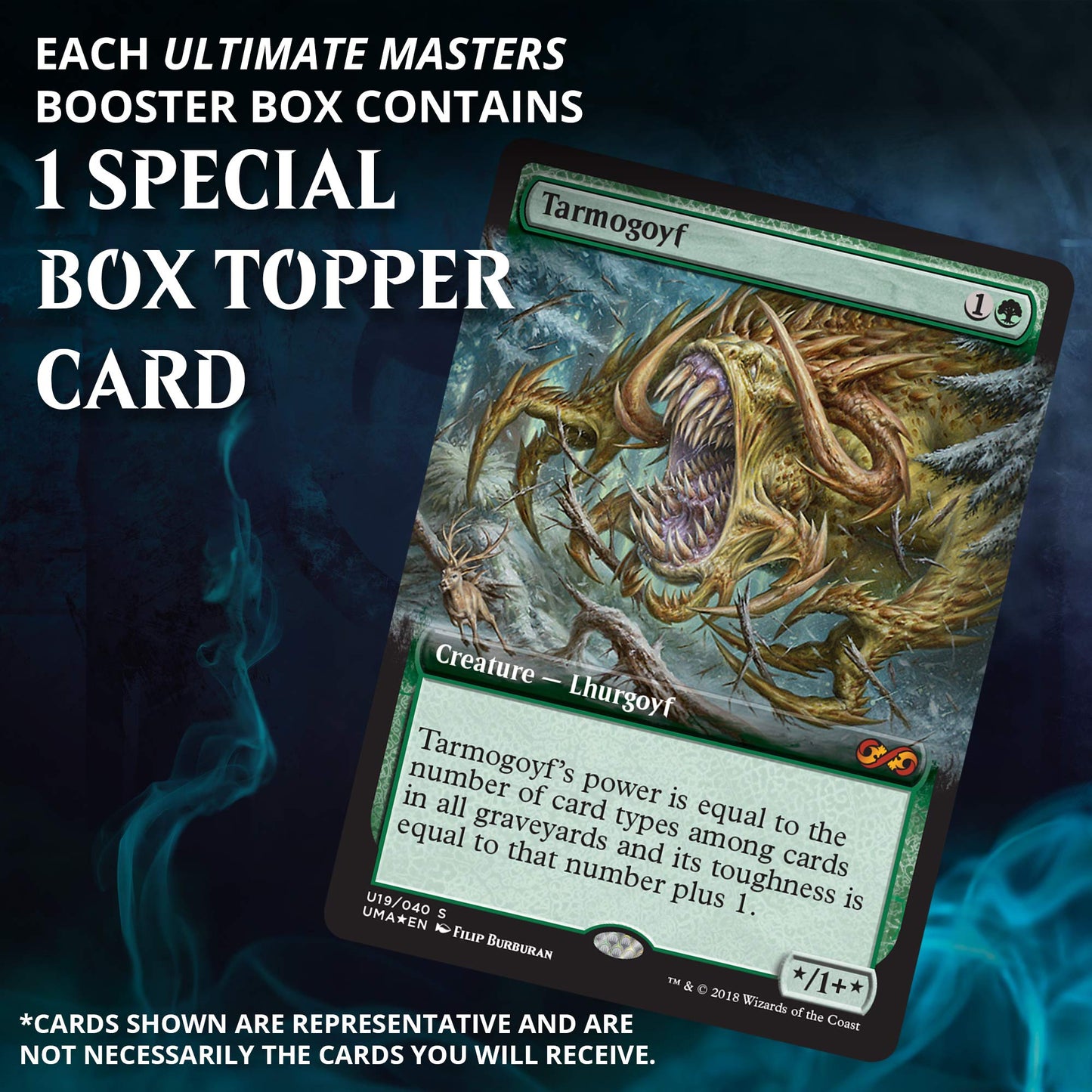 Magic The Gathering Ultimate Masters Booster Box | 24 Booster Packs (360 Cards) | 1 Special Box-Topper Card
