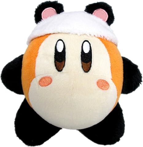 Little Buddy Kirby's Adventure All Star Collection-Waddle Dee Panda Stuffed Plush Dolls, 5.5"
