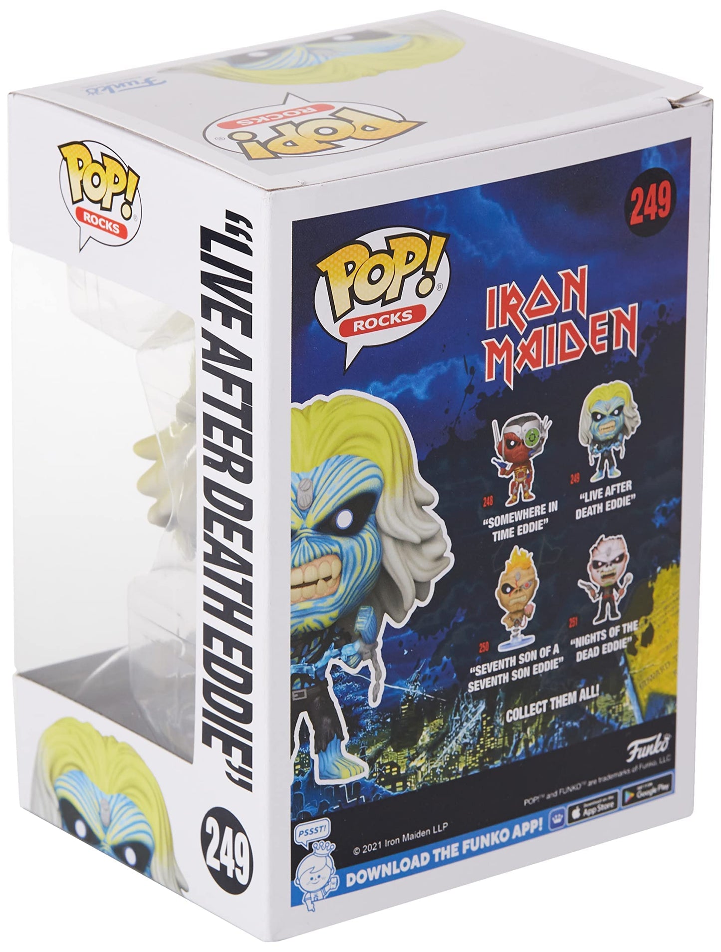 Funko POP Rocks: Iron Maiden - Eddie - Live After Death,Multicolor