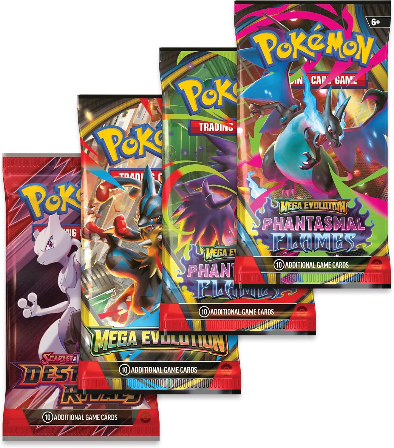 Pokemon TCG: Mega Charizard X Tin - 4 Packs, Promo Card