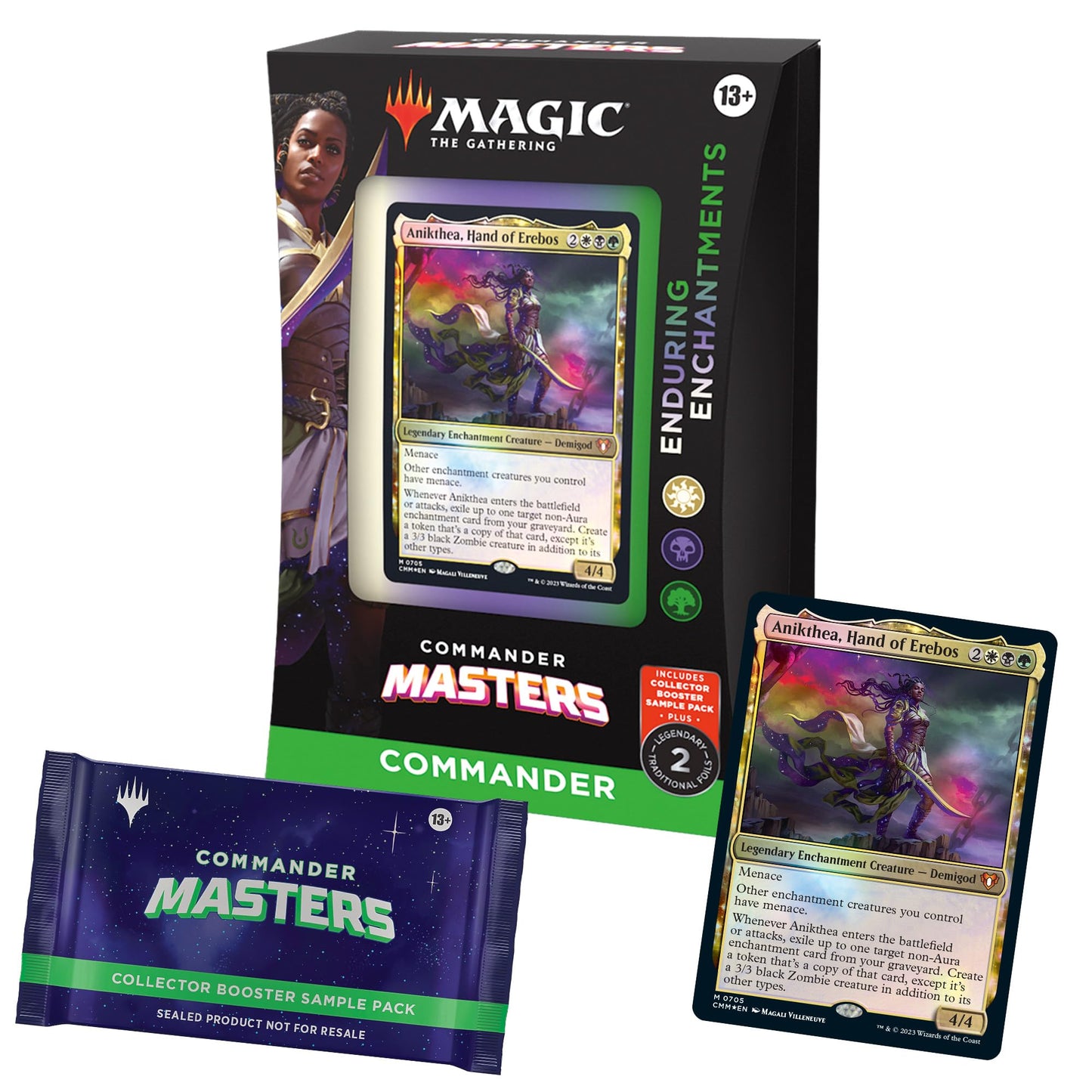 Magic The Gathering Commander Masters Commander Deck - Enduring Enchantments (100-Card Deck, 2-Card Collector Booster Sample Pack + Accessories)
…