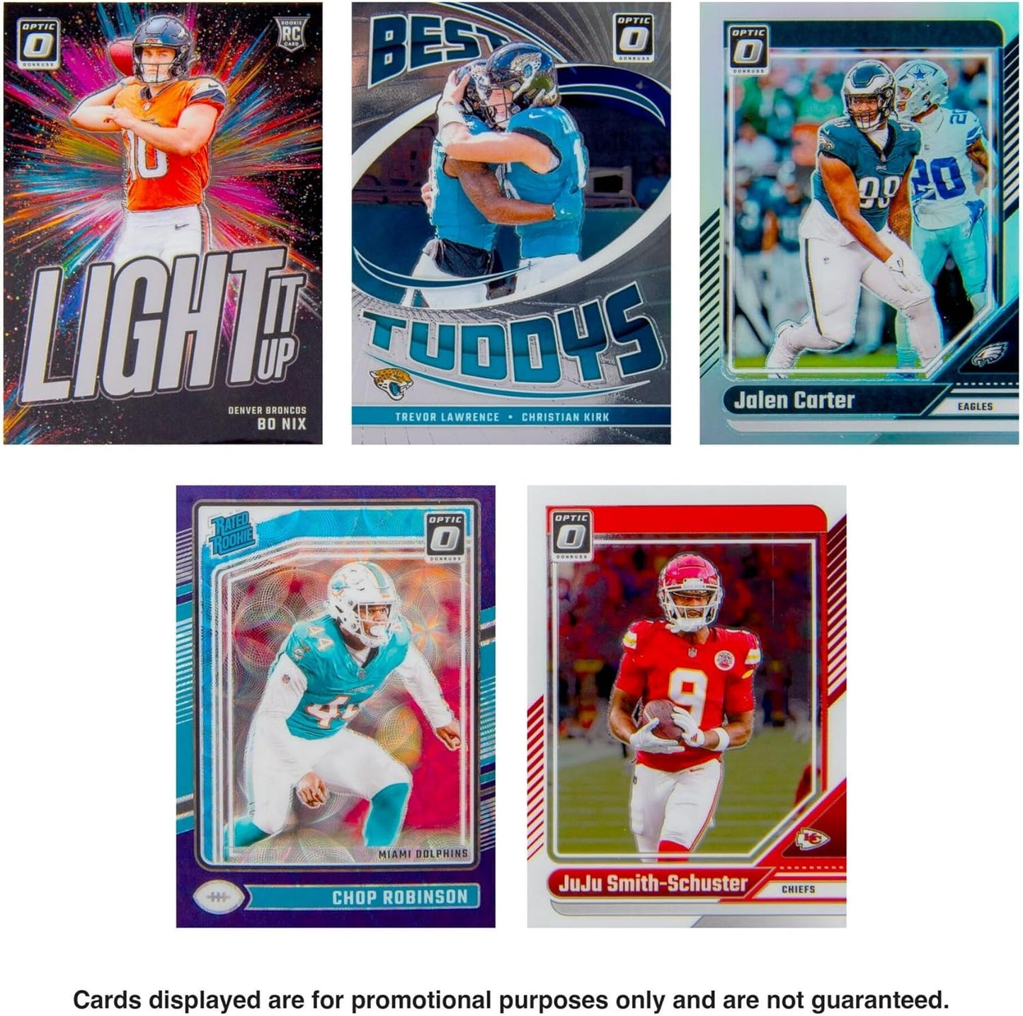 2024 Panini Donruss Optic Football Trading Card Hanger Box (Purple Scope Parallels)