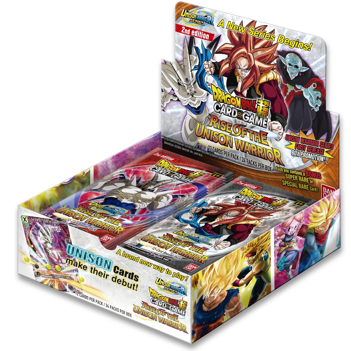BANDAI NAMCO Entertainment Dragon Ball Super Card Game: Rise of The Unison Warrior Booster Box (English Ed.)