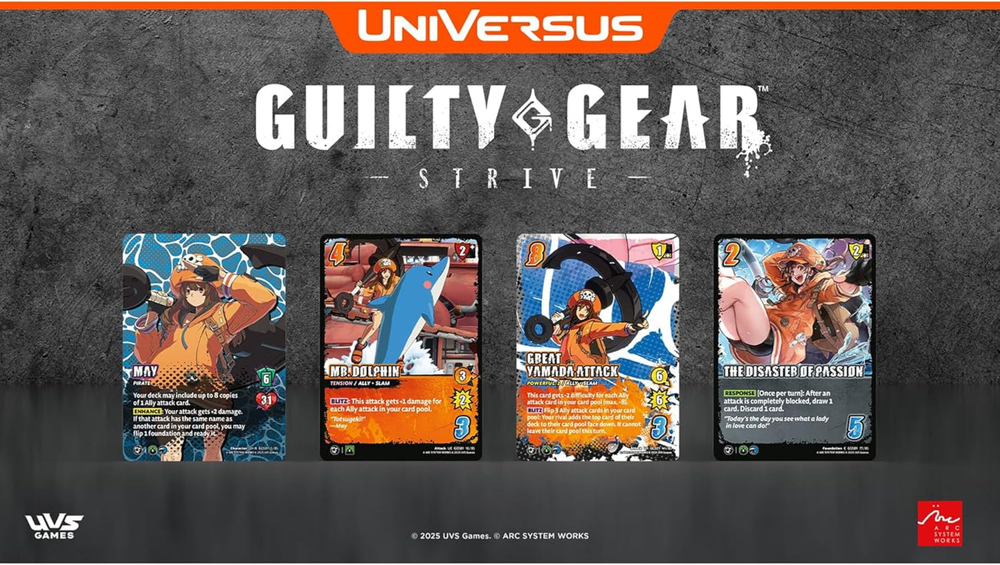 UniVersus: Guilty Gear - Strive - Blitz Box - 12 Blitz Packs (11 Cards Ea), Battle Deck-Building Trading Card Game, Randomly Assorted, TCG Collectible