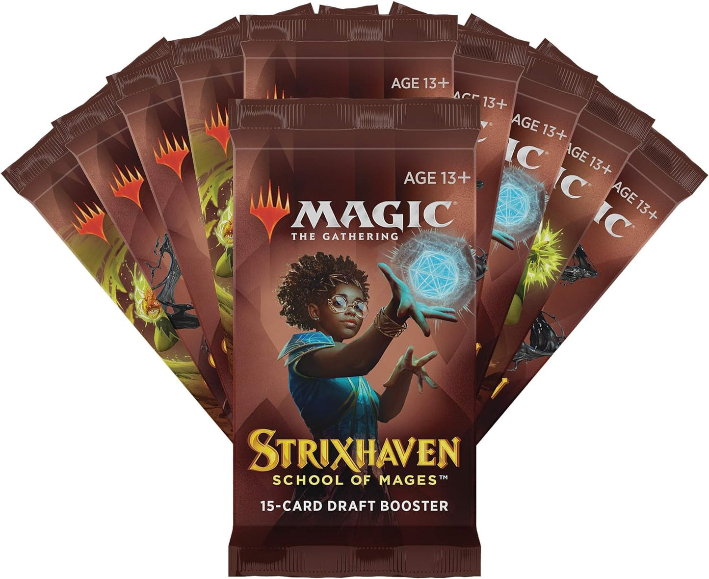 Magic: The Gathering Strixhaven Bundle | 10 Draft Boosters (150 Magic Cards) + Accessories