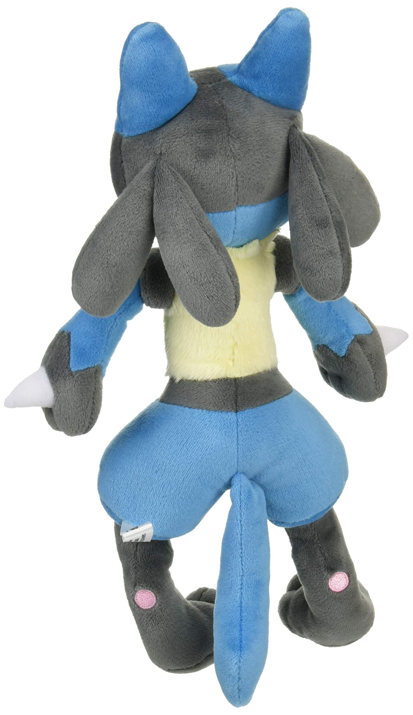 Sanei Pokemon All Star Series Lucario Stuffed Plush, 12", Black, Blue (PP12)