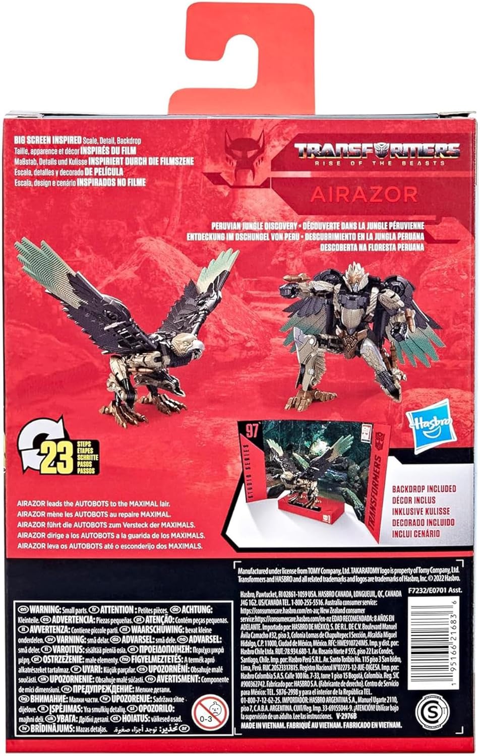 Transformers Studio Series Deluxe Class 97 Airazor Toy, Rise of The Beasts, 4.5-Inch, Action Figure for Boys & Girls Ages 8 and Up