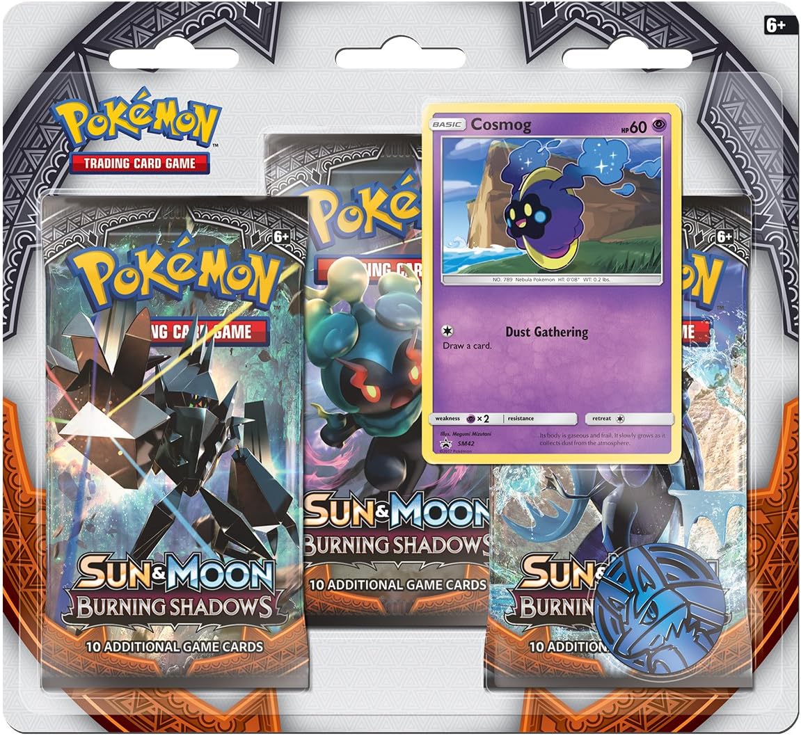 Pokemon TCG Sun & Moon Burning Shadows Three-Booster Blister